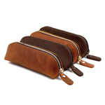 The Paavo Leather Pen Case | Leather Makeup Pouch