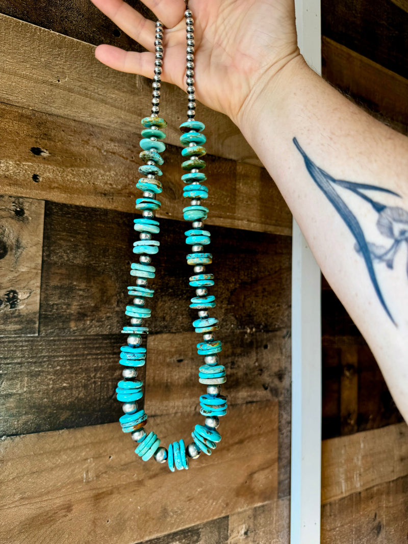 26 inch - NFR collection - sterling silver and turquoise