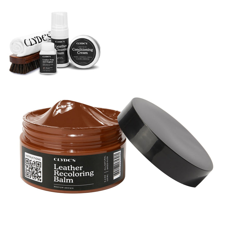 Clyde's 4-Step Leather Recoloring Kit