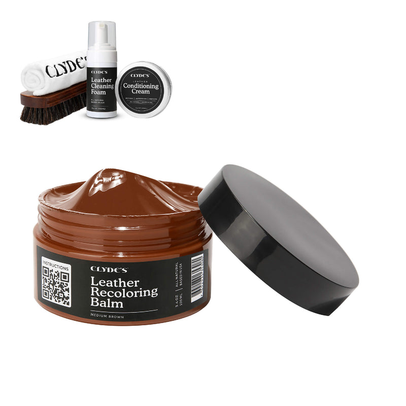 Clyde's 4-Step Leather Recoloring Kit