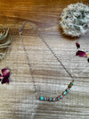 15 inch chain choker and Verascite sea sediment and sterling silver