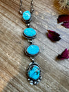 4 Stones Kingman turquoise necklace