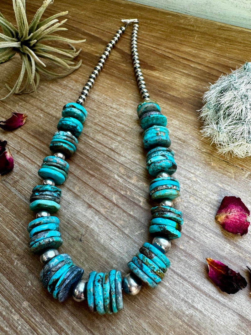 20 inch - NFR collection - sterling silver and turquoise