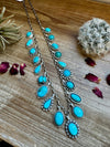 Multi Kingman turquoise charms necklace