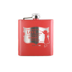 Annie Oakley Quote I Ain't Afraid to Love a Man Flask Gift - Bourbon Cowgirl