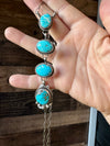 4 Stones Kingman turquoise necklace