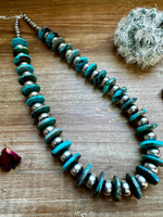 20 inch - NFR collection - sterling silver and turquoise