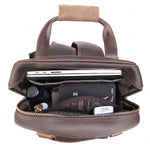 The Gaetano | Large Leather Backpack Camera Bag with Tripod Holder