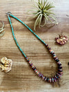 22 inch purple spiny graduated and turquoise