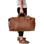 The Eira Duffle Bag | Vintage Leather Weekender