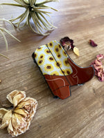 Cowboy boots hair clip