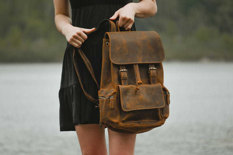 The Hagen Backpack | Vintage Leather Backpack