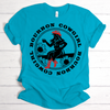 Bourbon Cowgirl Logo Turquoise Tshirt - Bourbon Cowgirl