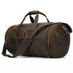 The Wainwright Weekender | Round  Vintage Leather Weekender