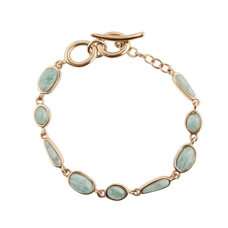 Abstract Amazonite Adjustable Toggle Bracelet