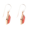 Abstract Carnelian and Copper Earrings