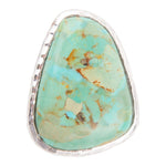 Abstract Blue Turquoise and Sterling Silver Ring