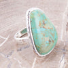 Abstract Blue Turquoise and Sterling Silver Ring