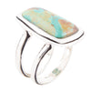 Art Blue Turquoise and Sterling Silver Statement Ring