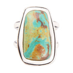 Art Blue Turquoise and Sterling Silver Statement Ring