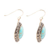 Avalon Genuine Turquoise and Bronze Earrings