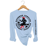 Bourbon Cowgirl Long Sleeve Blue T-Shirt Bourbon Cowgirl