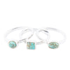 Sterling Silver Blue Turquoise Stackable Ring