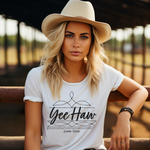 Boot Stitch Yee Haw T-Shirt Bourbon Cowgirl