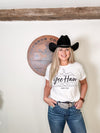 Boot Stitch Yee Haw T-Shirt Bourbon Cowgirl